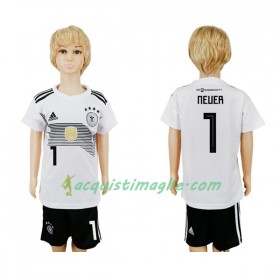 Divisa di Calcio Germania Neuer 1 Bambino Prima Mondiali 2018